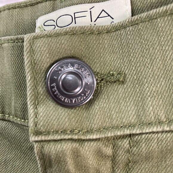 Sofia Jeans Women’s Olive Green Relaxed High Rise Wide Leg Cargo Pants SZ 16 - Picture 10 of 16